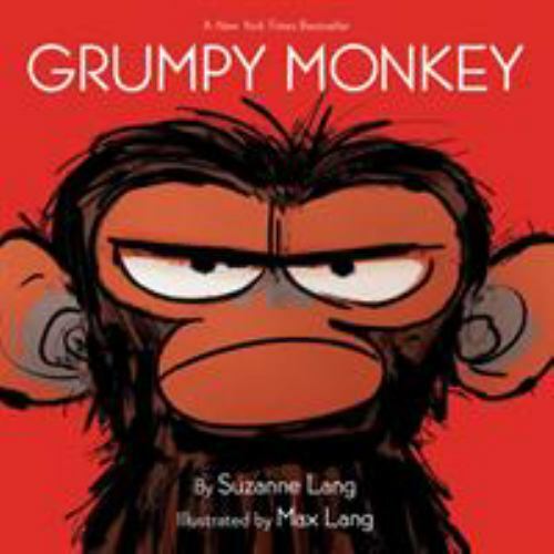 Grumpy monkey board - monkey, book