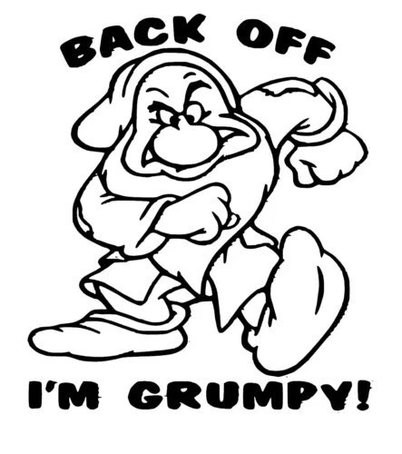 Back off grumpy - back, vinyl