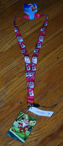 Disney grumpy lanyard with key - disney,