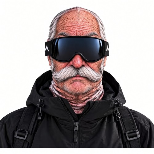 Funny old man ski - funny,