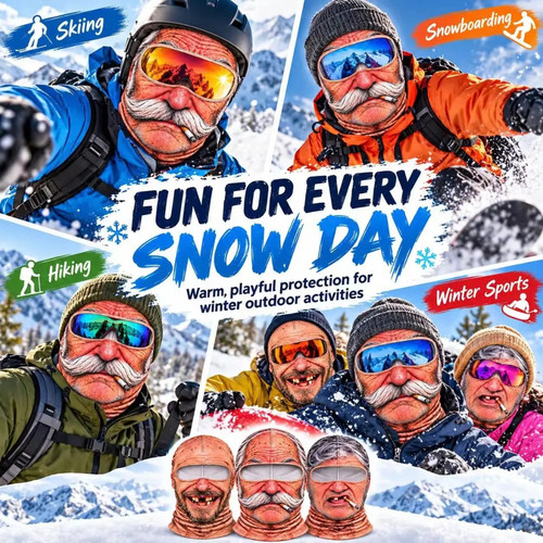Funny grumpy old - old, ski